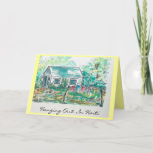 Cartão Greeting Card - Haitian Laundry