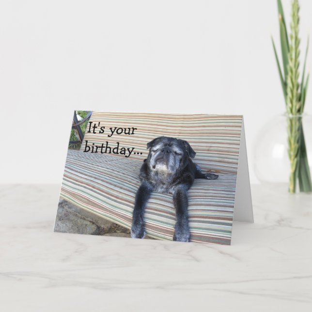 Cartão Greeting card: Happy birthday/Close your eyes (Frente)