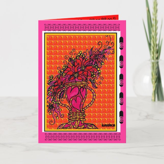 CARTÃO GREETING CARD HEARTS URN (Frente)