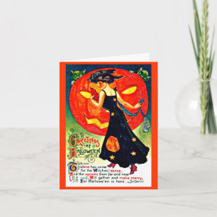 Cartão Greeting Card-Holiday Art-Vintage Halloween 48