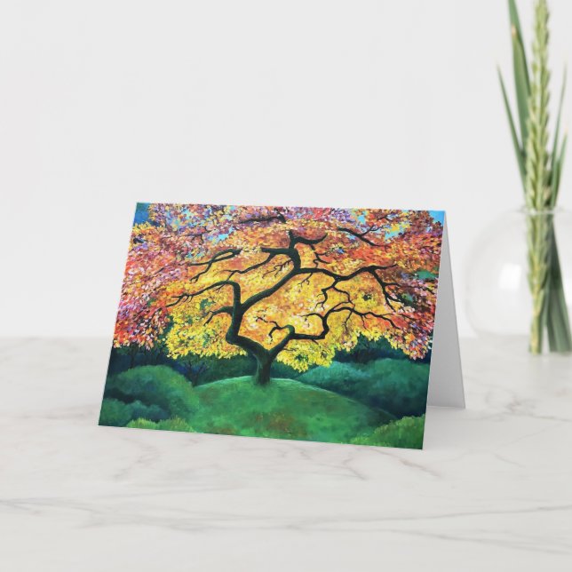 Cartão Greeting Card Japanese Maple Tree (Frente)