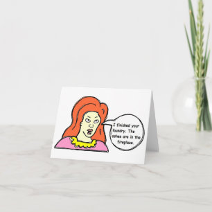 Cartão Greeting card/Just Because card - humorous