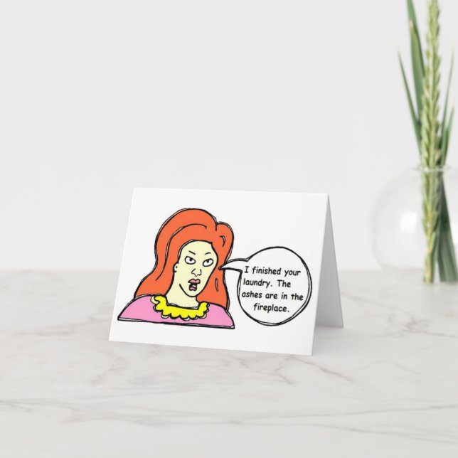 Cartão Greeting card/Just Because card - humorous (Frente)