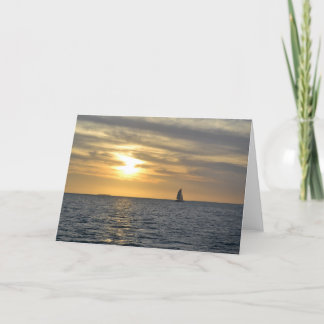 Cartão Greeting Card - Key West, FL Sunset