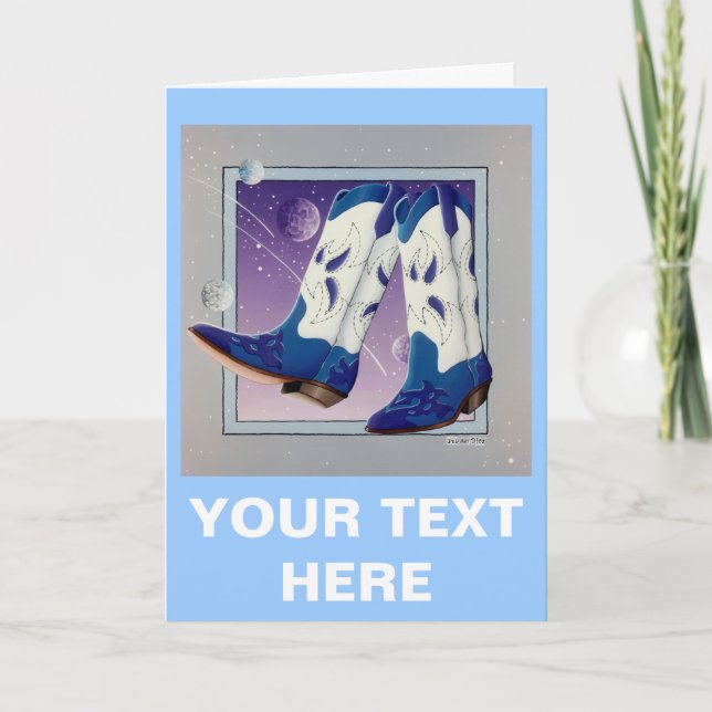 Cartão Greeting Card, Note Card - Electric Slide Cowboy B (Frente)