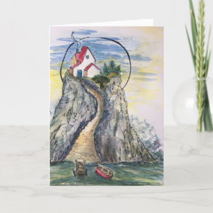 Cartão Greeting card of a mountain.