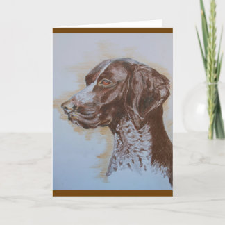 Cartão Greeting card of German Shorthair Pointer