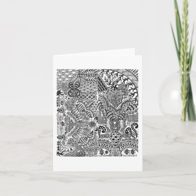 Cartão Greeting card of some mini sketches (Frente)