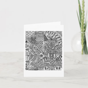 Cartão Greeting card of some mini sketches