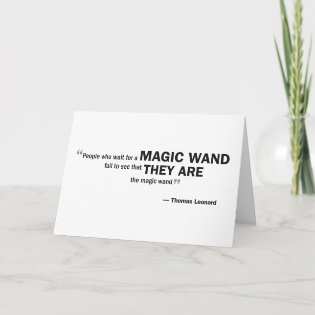 Cartão Greeting card - 'People who wait for a...' (Frente)