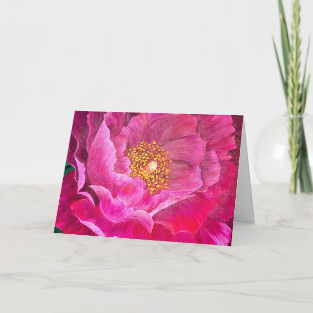 Cartão Greeting Card Pink Cactus Rose (Frente)