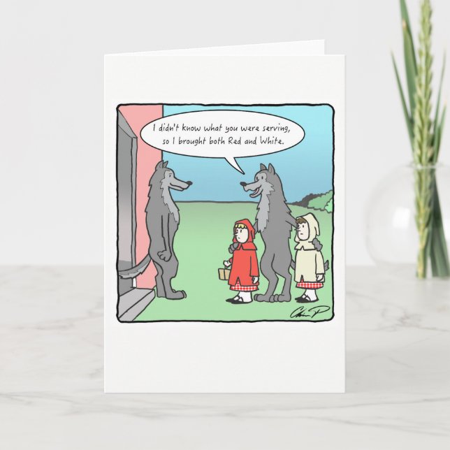 Cartão Greeting Card: Red or White (Frente)