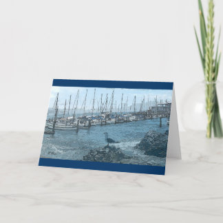 Cartão Greeting Card-Seagull Keeping Watch
