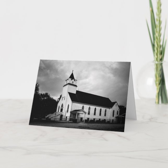 Cartão Greeting Card - Texas Country Church (Frente)