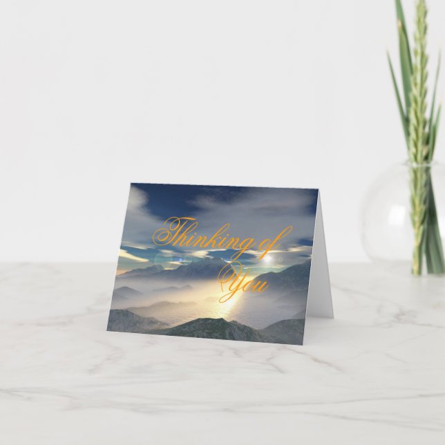 Cartão Greeting Card: Thinking of You (Blank) (Frente)