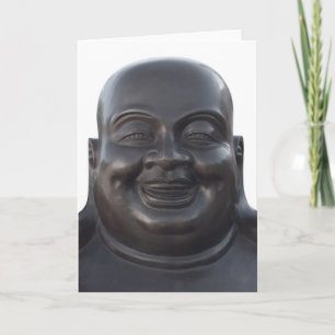 Cartão Greeting Card with Head of Buddha