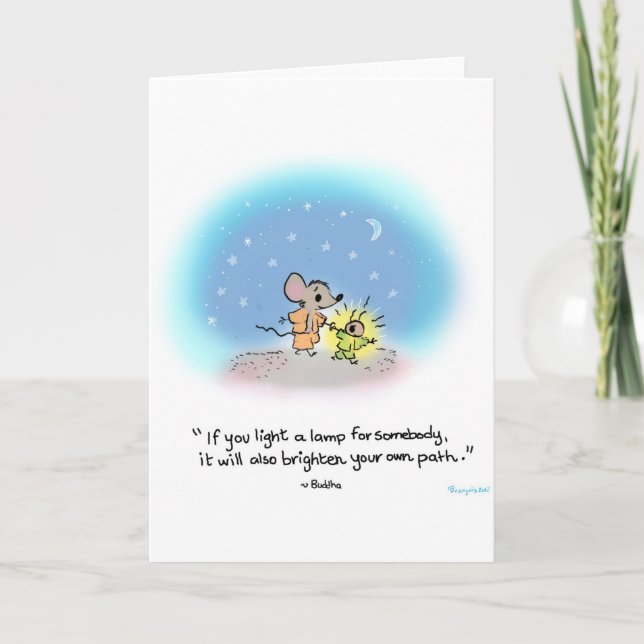 Cartão Greeting card Yogi Mouse, Firefly (Frente)