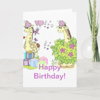 Cartão greeting cards for birthday for kids