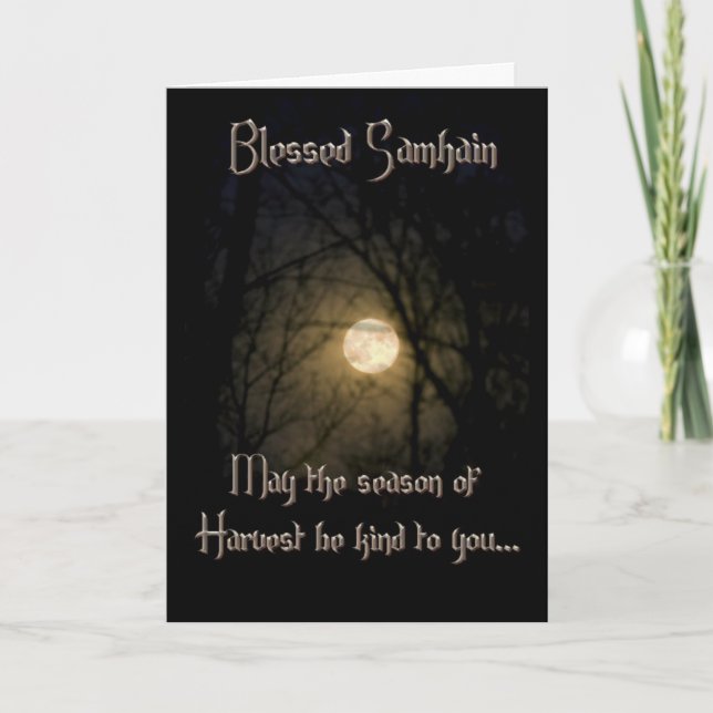 Cartão Greeting Cards: Samhain Blessings (Frente)