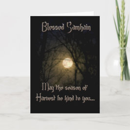 Cartão Greeting Cards: Samhain Blessings