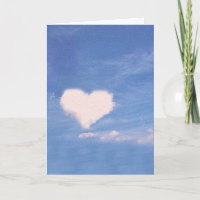 CARTÃO GREETING: Cloud Heart_ Card (Frente)