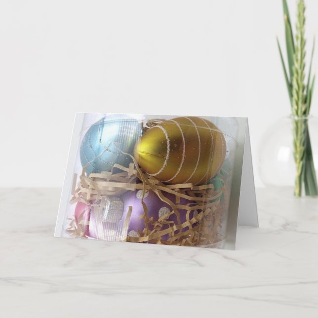 Cartão GREETING DE páscoas PARA FAMÍLIA E AMIGOS (Frente)