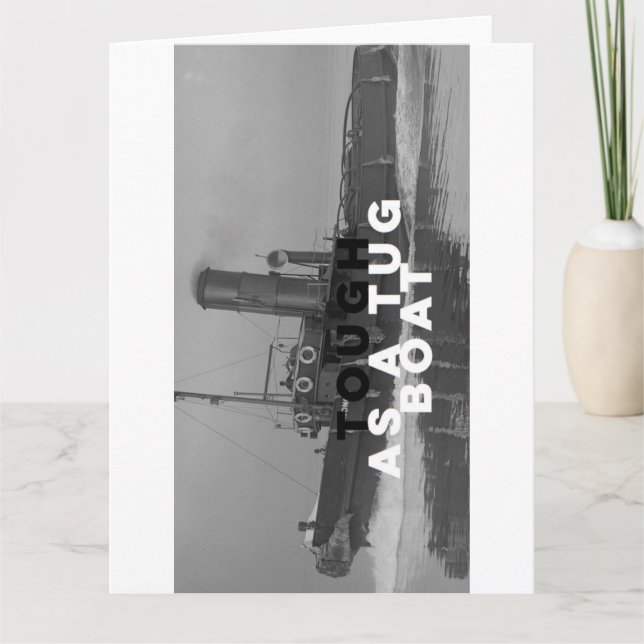 Cartão Greeting Get Well Cards Tough As A Tugboat (Frente)
