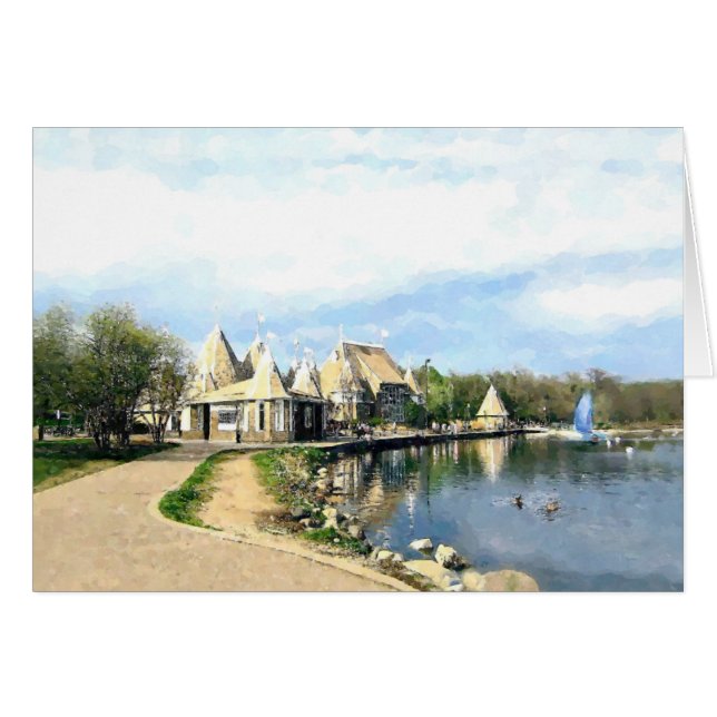 CARTÃO GREETING: Lake Harriet, Mpls., MN_Card (Frente Horizontal)