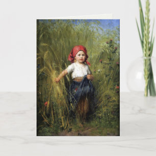 Cartão Greetingcard With Heinrich Hirt Painting