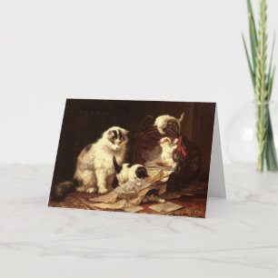 Cartão Greetingcard With Henriette Ronner-Knip Painting