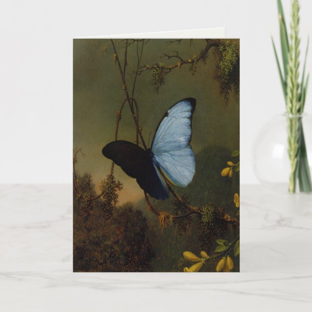 Cartão Greetingcard With Martin Johnson Heade Painting (Frente)