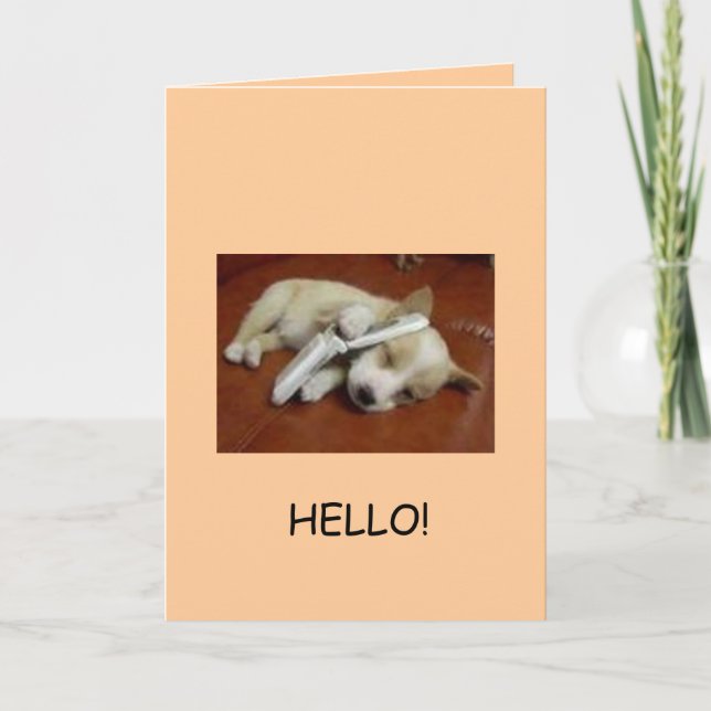 Cartão Greetings! (Frente)