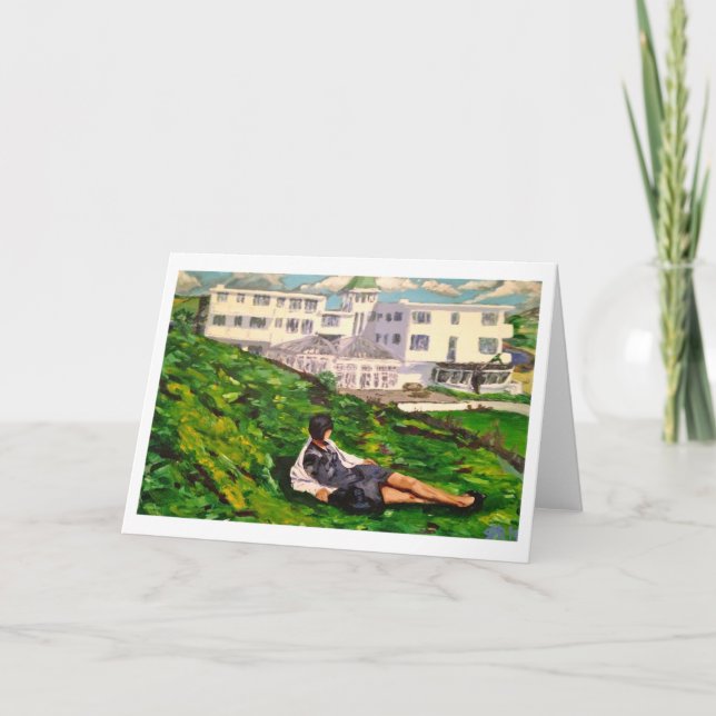 Cartão Greetings Card - "After Breakfast" - Burgh Island (Frente)