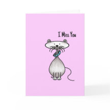 Greetings Card - I Miss You