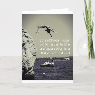 Cartão Greetings Card - Leap of Faith