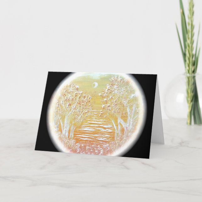 Cartão Greetings Card - "Midsummer Moonshine" By Arciemme (Frente)