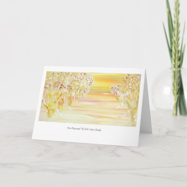 Cartão Greetings Card: "New Beginnings" by Arciemme (Frente)