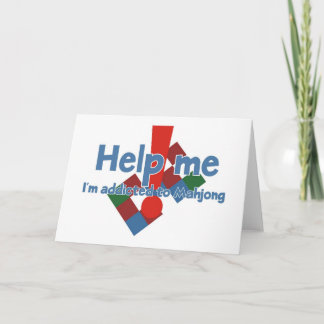 Cartão Greetings from a Mahjong addict