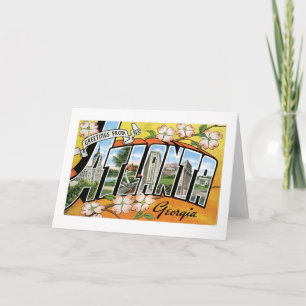 Cartão Greetings from Atlanta, GA!