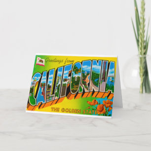 Cartão Greetings From California