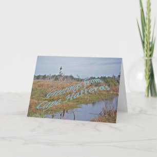 Cartão Greetings from Cape Hatteras OBX