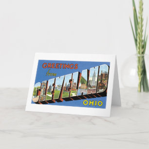 Cartão Greetings from Cleveland, Ohio!