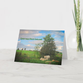 Cartão Greetings From Ireland