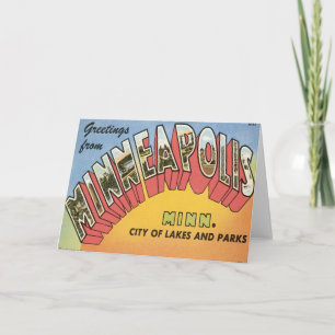 Cartão Greetings From Minneapolis