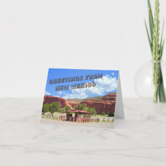 Cartão Greetings from New Mexico Notecard 2