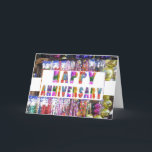Cartão Greetings : HappyANNIVERSARY Happy Anniversary<br><div class="desc">Size: Greeting Card Birthdays or holidays, good days or hard days, Zazzle’s customized greeting cards are the perfect way to convey your wishes on any occasion. Add a photo or pick a design and brighten someone’s day with a simple “hi”! Dimensions: 5" x 7" (portrait) or 7" x 5" (landscape)...</div>