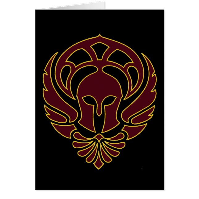 Cartão grego do guerreiro (Frente)