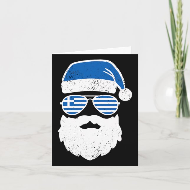 Cartão Grego Páscoa Engraçada Bandeira Grécia Pulseia Rap (Frente)