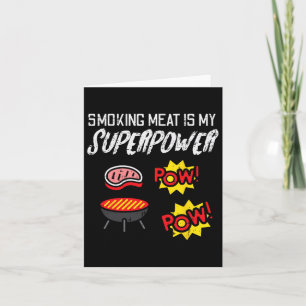 Cartão Grelha Carne Meu Churrasco De Superpotência Barbec