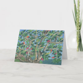 Cartão Grenada Almond Tree Holiday Card